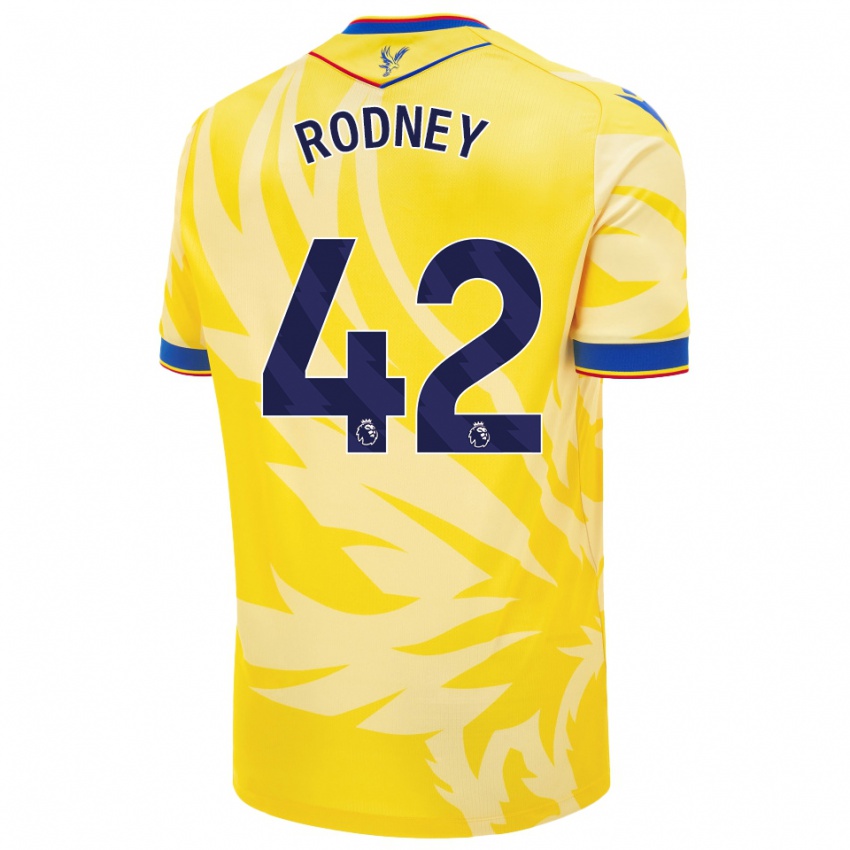 Niño Camiseta Kaden Rodney #42 Amarillo 2ª Equipación 2024/25 La Camisa Perú