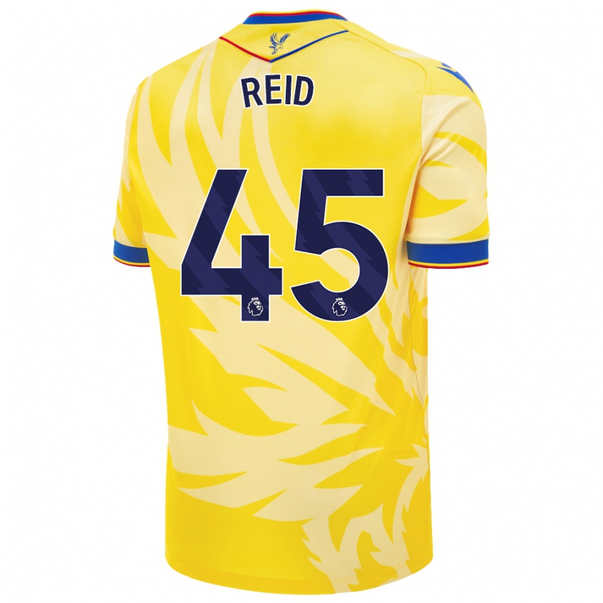 Niño Camiseta Dylan Reid #45 Amarillo 2ª Equipación 2024/25 La Camisa Perú