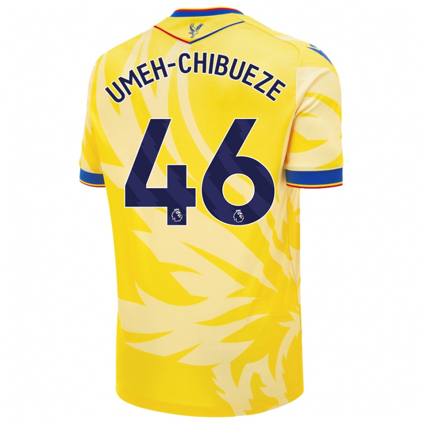 Niño Camiseta Franco Umeh-Chibueze #46 Amarillo 2ª Equipación 2024/25 La Camisa Perú