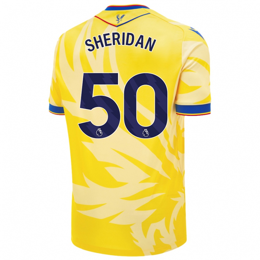 Niño Camiseta Joe Sheridan #50 Amarillo 2ª Equipación 2024/25 La Camisa Perú