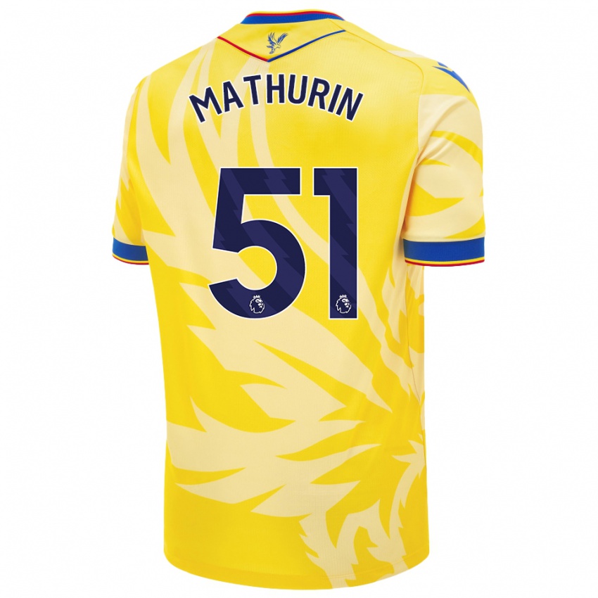 Niño Camiseta Roshaun Mathurin #51 Amarillo 2ª Equipación 2024/25 La Camisa Perú