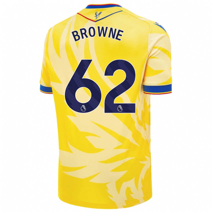 Niño Camiseta Luke Browne #62 Amarillo 2ª Equipación 2024/25 La Camisa Perú