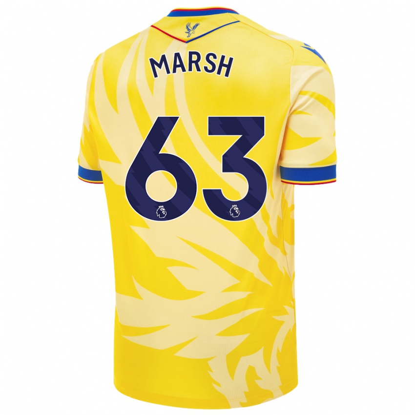 Niño Camiseta Zach Marsh #63 Amarillo 2ª Equipación 2024/25 La Camisa Perú