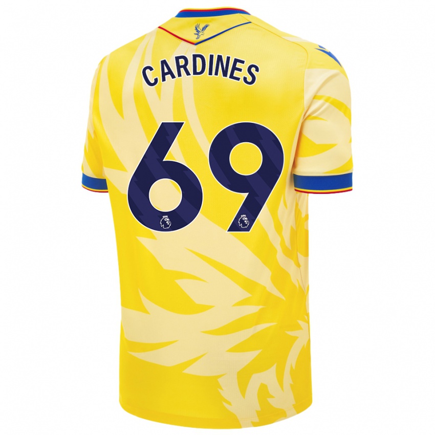 Niño Camiseta Rio Cardines #69 Amarillo 2ª Equipación 2024/25 La Camisa Perú