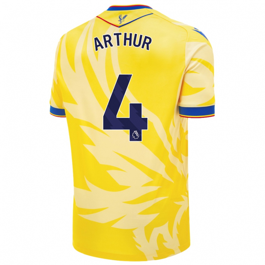 Niño Camiseta Chloe Arthur #4 Amarillo 2ª Equipación 2024/25 La Camisa Perú