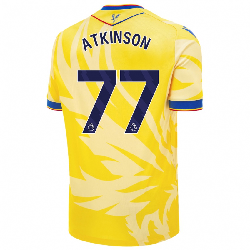 Niño Camiseta Isibeal Atkinson #77 Amarillo 2ª Equipación 2024/25 La Camisa Perú