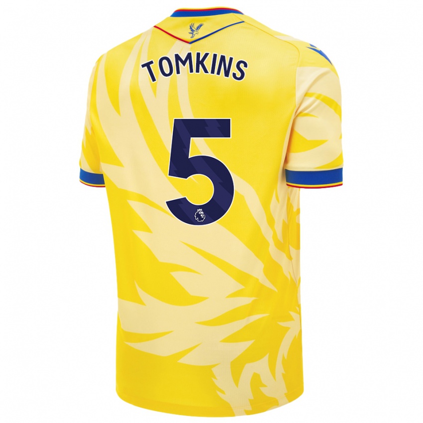 Niño Camiseta James Tomkins #5 Amarillo 2ª Equipación 2024/25 La Camisa Perú