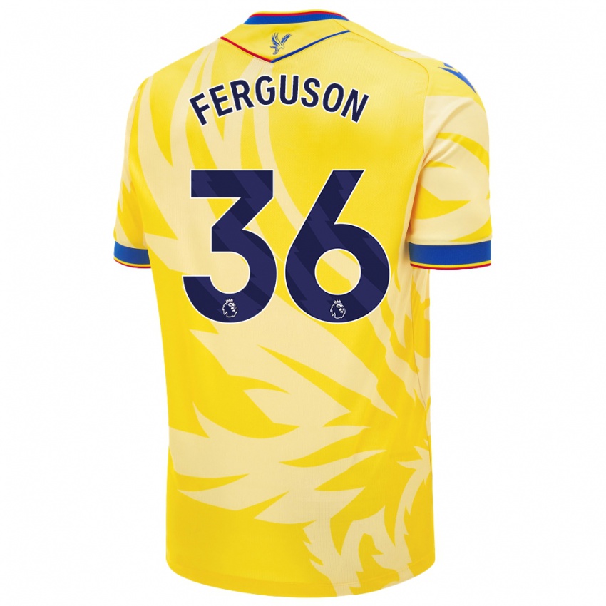 Niño Camiseta Nathan Ferguson #36 Amarillo 2ª Equipación 2024/25 La Camisa Perú