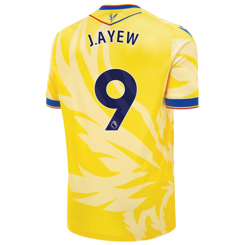 Niño Camiseta Jordan Ayew #9 Amarillo 2ª Equipación 2024/25 La Camisa Perú