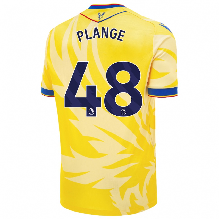 Niño Camiseta Luke Plange #48 Amarillo 2ª Equipación 2024/25 La Camisa Perú