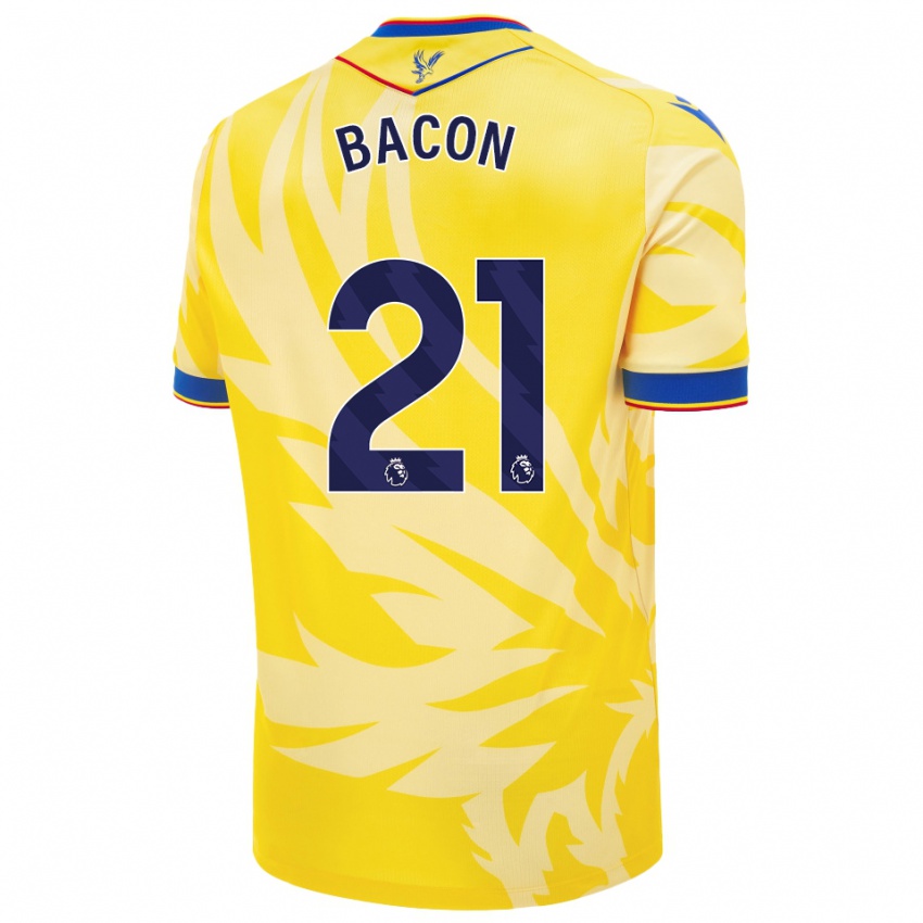 Niño Camiseta Skye Bacon #21 Amarillo 2ª Equipación 2024/25 La Camisa Perú