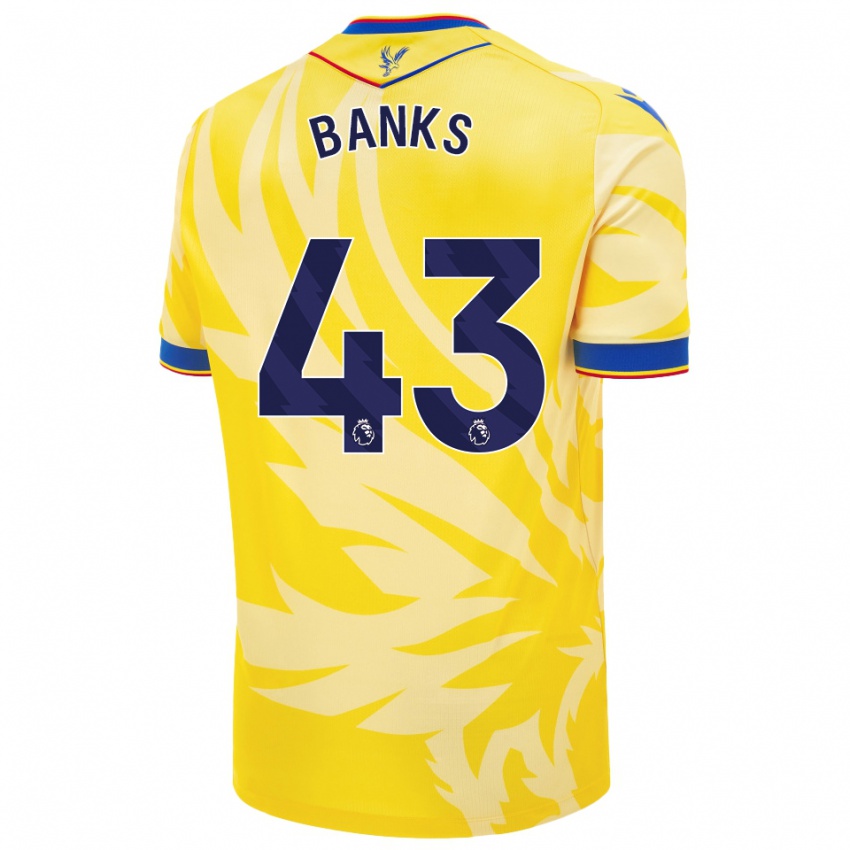 Niño Camiseta Scott Banks #43 Amarillo 2ª Equipación 2024/25 La Camisa Perú