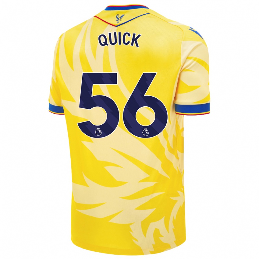 Niño Camiseta Daniel Quick #56 Amarillo 2ª Equipación 2024/25 La Camisa Perú