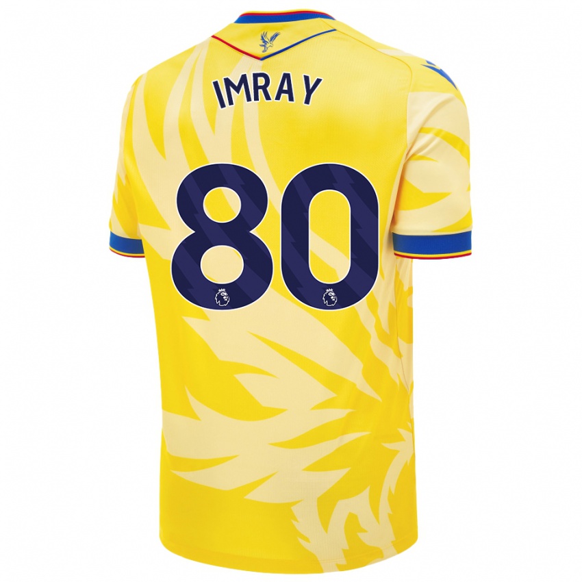 Niño Camiseta Danny Imray #80 Amarillo 2ª Equipación 2024/25 La Camisa Perú