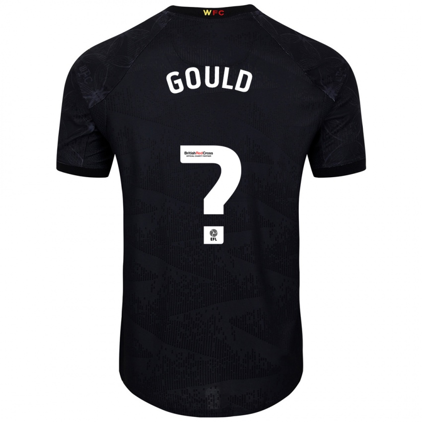 Niño Camiseta Ali Gould #0 Negro Blanco 2ª Equipación 2024/25 La Camisa Perú