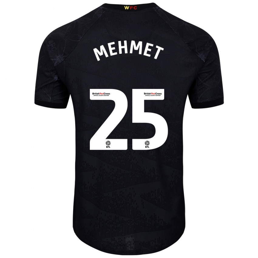 Niño Camiseta Melis Mehmet #25 Negro Blanco 2ª Equipación 2024/25 La Camisa Perú