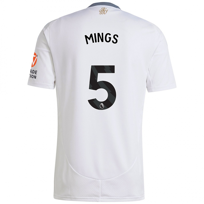 Niño Camiseta Tyrone Mings #5 Blanco 2ª Equipación 2024/25 La Camisa Perú