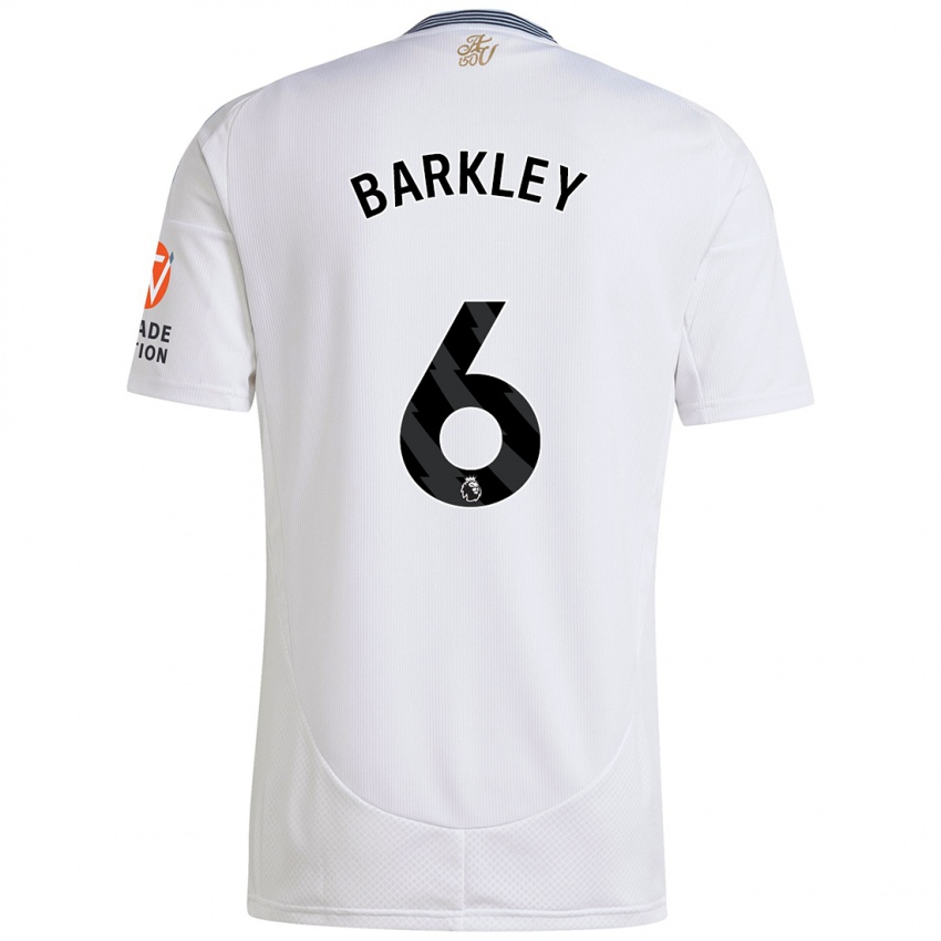 Niño Camiseta Ross Barkley #6 Blanco 2ª Equipación 2024/25 La Camisa Perú