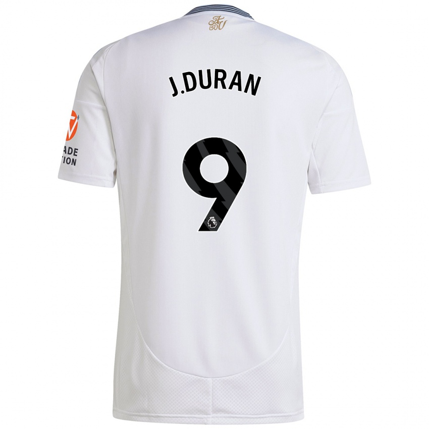 Niño Camiseta Jhon Durán #9 Blanco 2ª Equipación 2024/25 La Camisa Perú