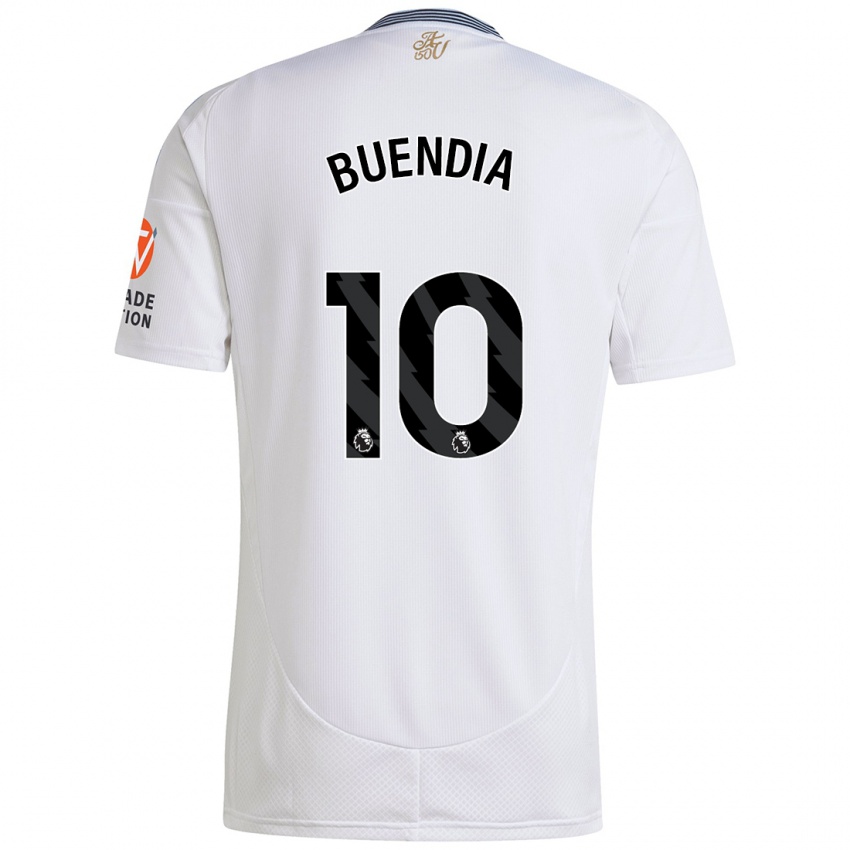 Niño Camiseta Emiliano Buendía #10 Blanco 2ª Equipación 2024/25 La Camisa Perú