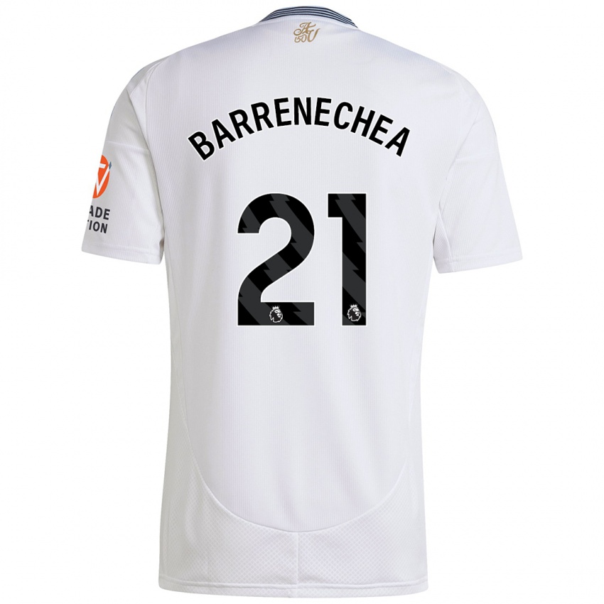 Niño Camiseta Enzo Barrenechea #21 Blanco 2ª Equipación 2024/25 La Camisa Perú