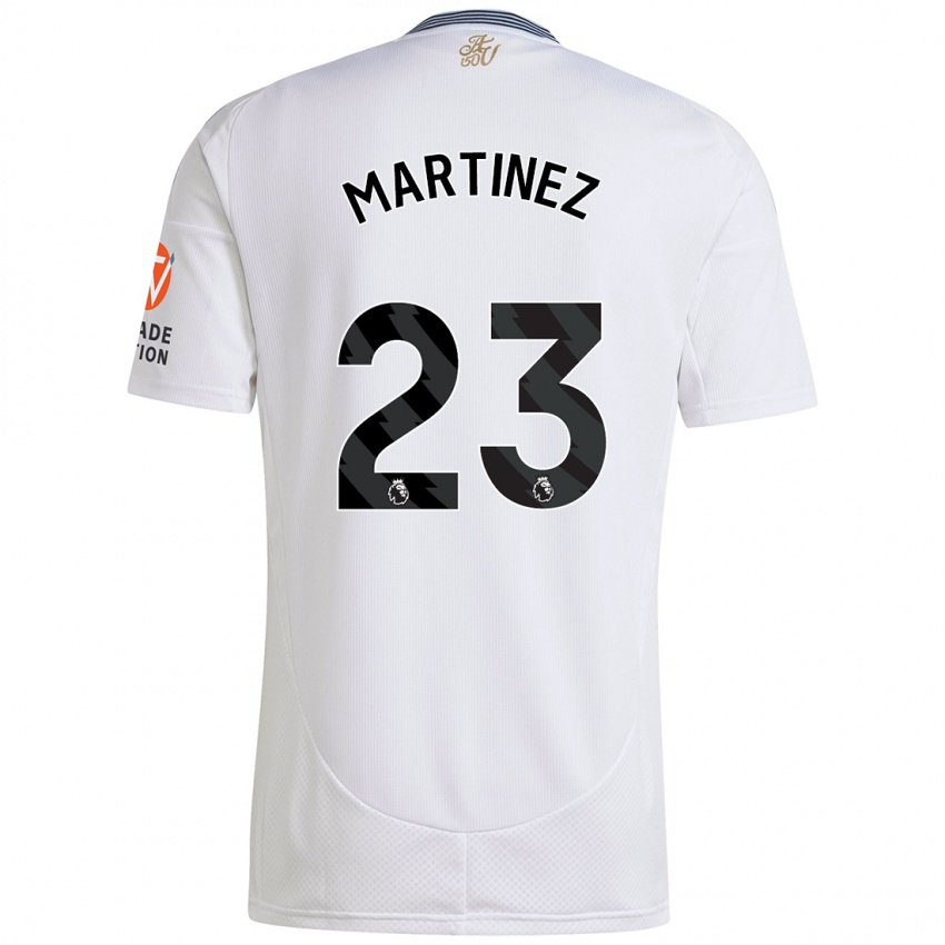 Niño Camiseta Emiliano Martínez #23 Blanco 2ª Equipación 2024/25 La Camisa Perú