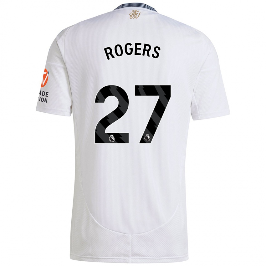 Niño Camiseta Morgan Rogers #27 Blanco 2ª Equipación 2024/25 La Camisa Perú