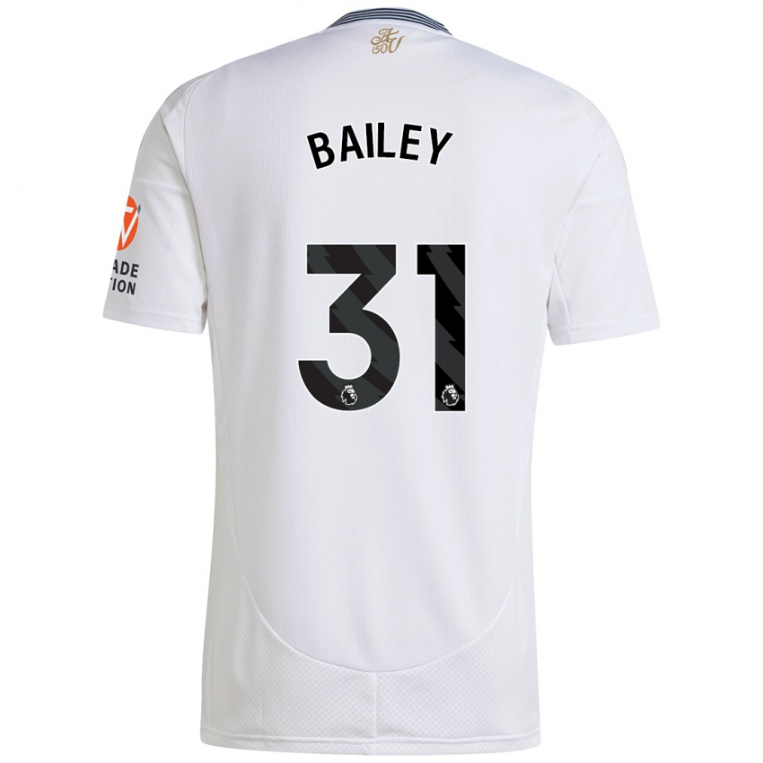 Niño Camiseta Leon Bailey #31 Blanco 2ª Equipación 2024/25 La Camisa Perú