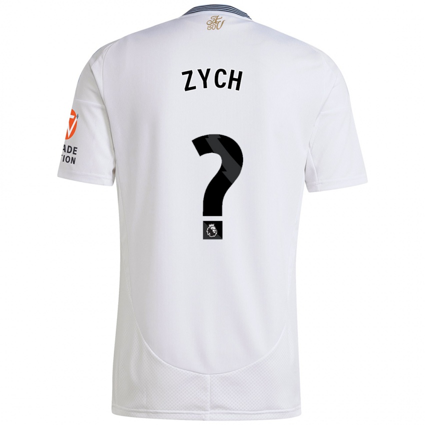 Niño Camiseta Oliwier Zych #0 Blanco 2ª Equipación 2024/25 La Camisa Perú