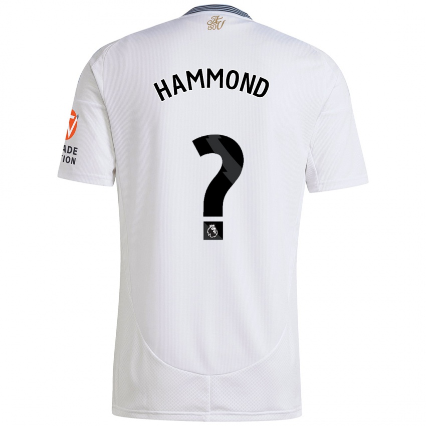 Niño Camiseta Alex Hammond #0 Blanco 2ª Equipación 2024/25 La Camisa Perú