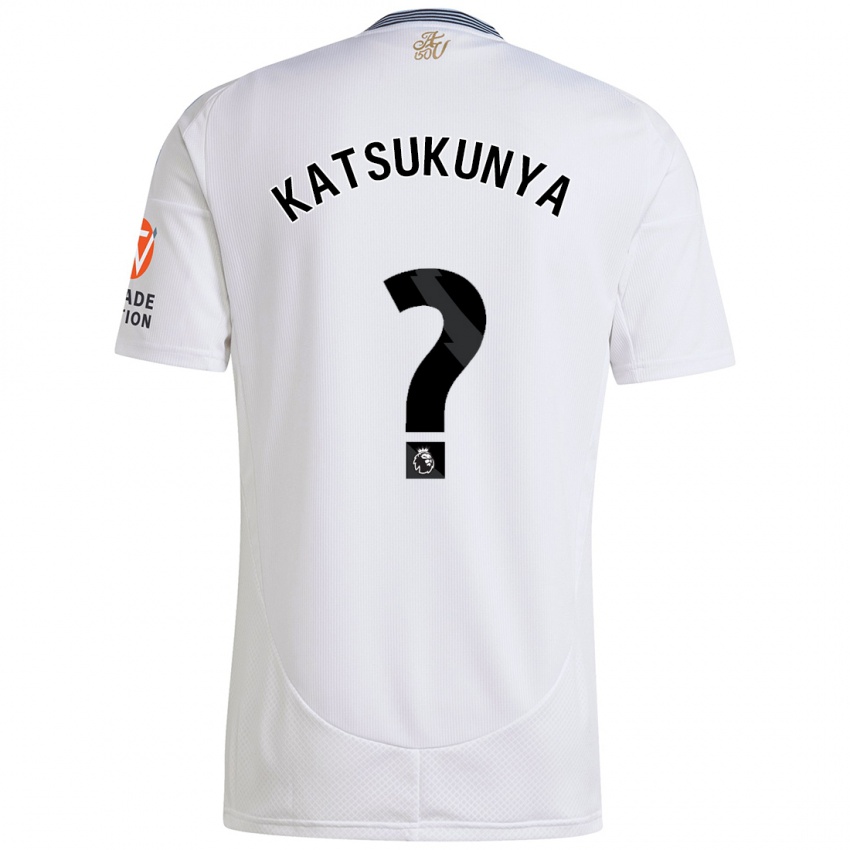 Niño Camiseta Thierry Katsukunya #0 Blanco 2ª Equipación 2024/25 La Camisa Perú