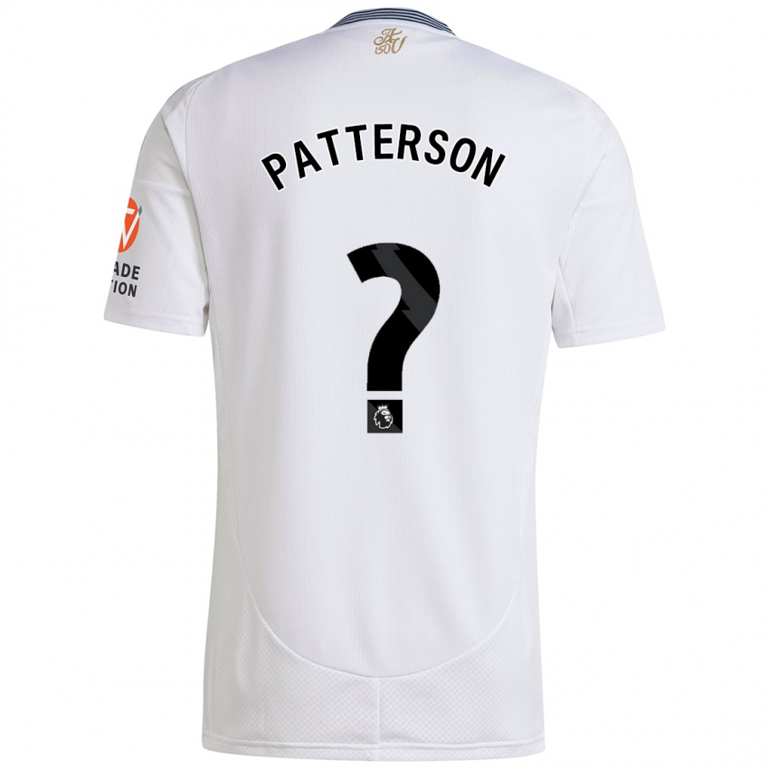 Niño Camiseta Travis Patterson #0 Blanco 2ª Equipación 2024/25 La Camisa Perú