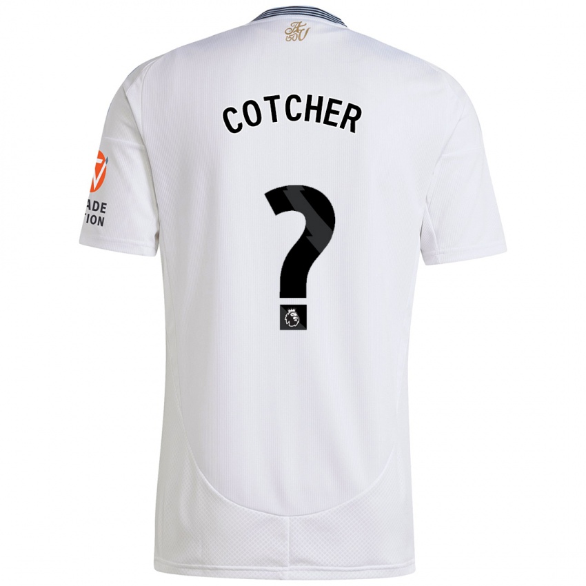 Niño Camiseta Mason Cotcher #0 Blanco 2ª Equipación 2024/25 La Camisa Perú