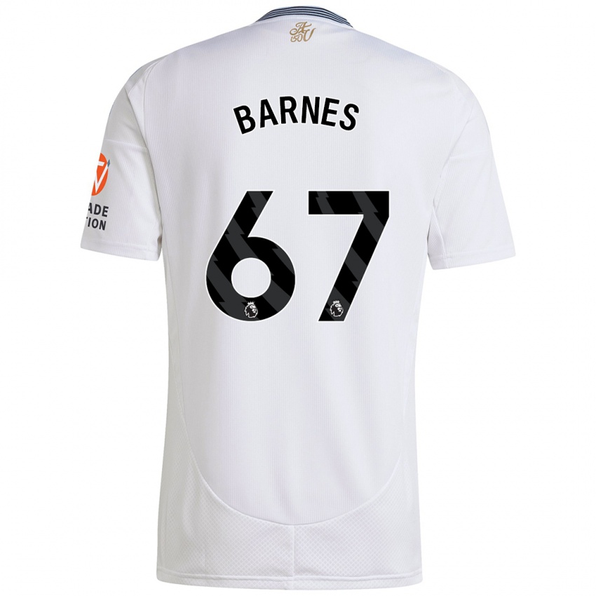 Niño Camiseta Mikell Barnes #67 Blanco 2ª Equipación 2024/25 La Camisa Perú