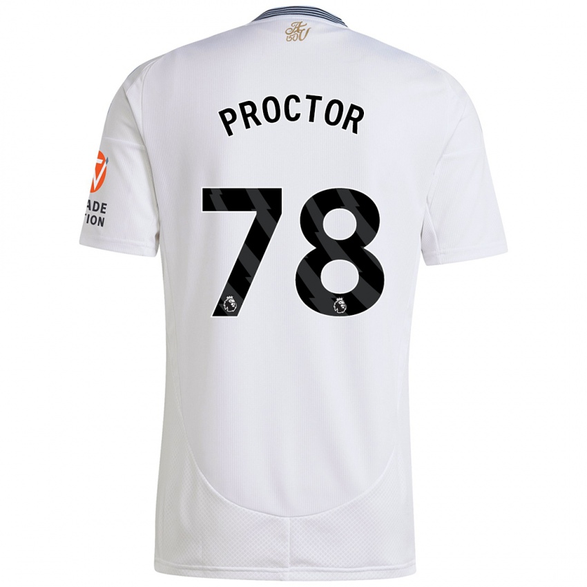 Niño Camiseta Sam Proctor #78 Blanco 2ª Equipación 2024/25 La Camisa Perú