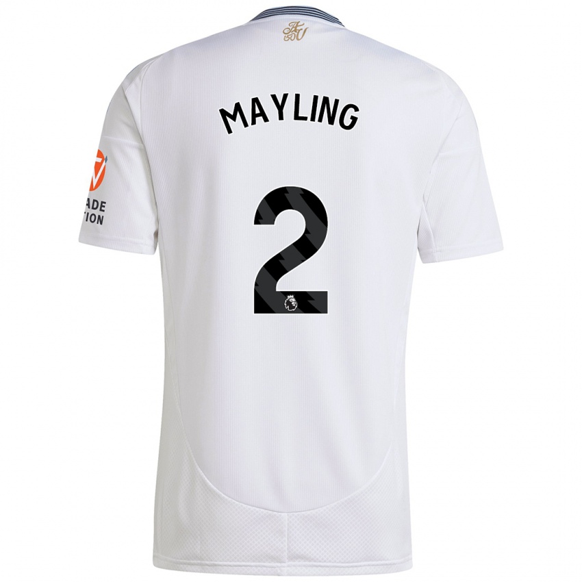 Niño Camiseta Sarah Mayling #2 Blanco 2ª Equipación 2024/25 La Camisa Perú