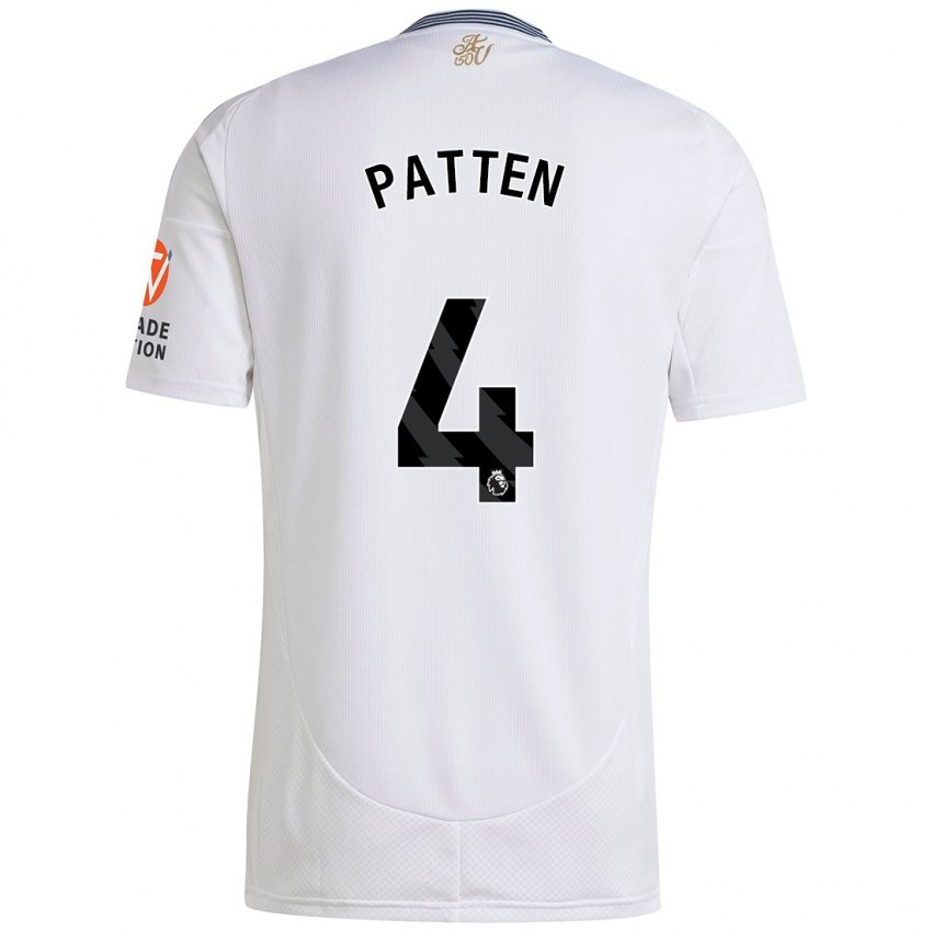 Niño Camiseta Anna Patten #4 Blanco 2ª Equipación 2024/25 La Camisa Perú