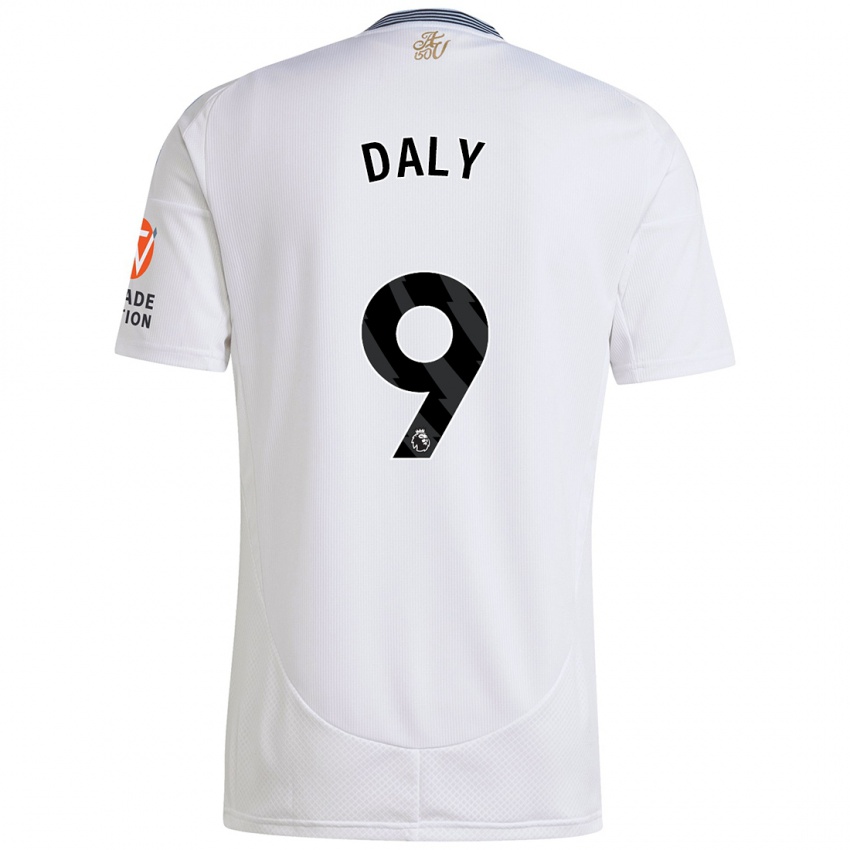 Niño Camiseta Rachel Daly #9 Blanco 2ª Equipación 2024/25 La Camisa Perú