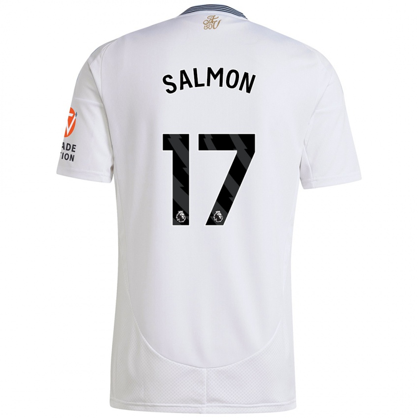 Niño Camiseta Ebony Salmon #17 Blanco 2ª Equipación 2024/25 La Camisa Perú