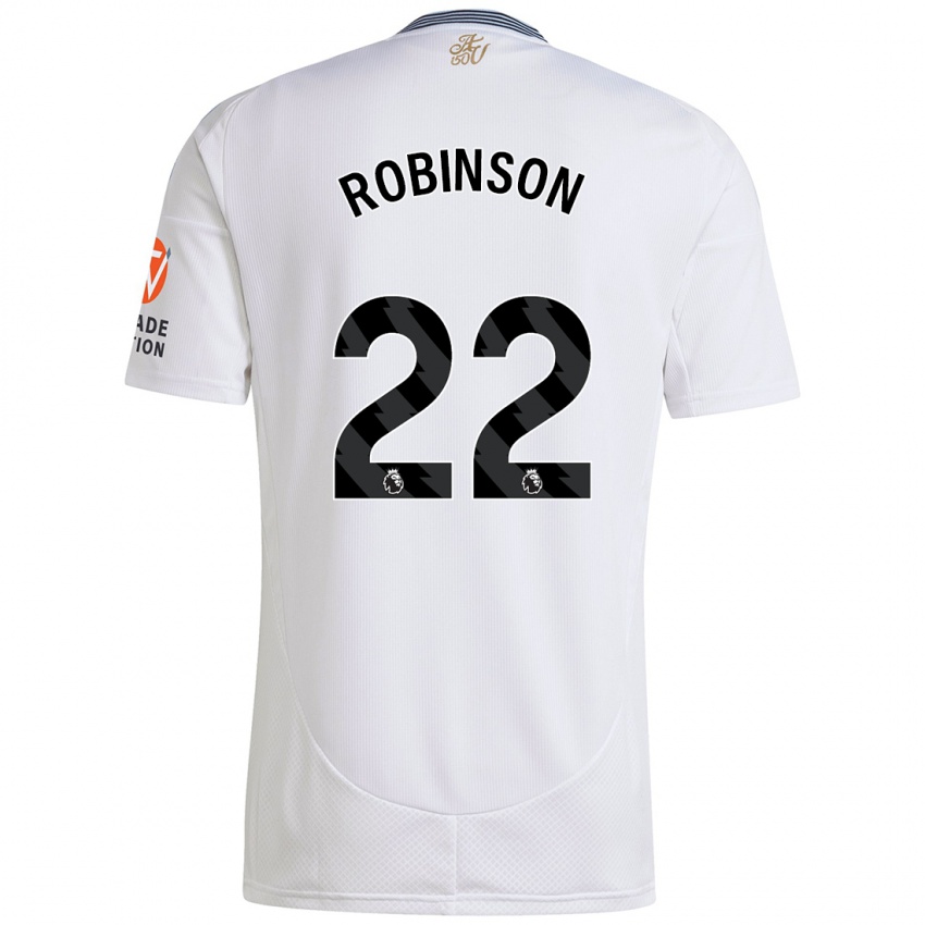 Niño Camiseta Katie Robinson #22 Blanco 2ª Equipación 2024/25 La Camisa Perú