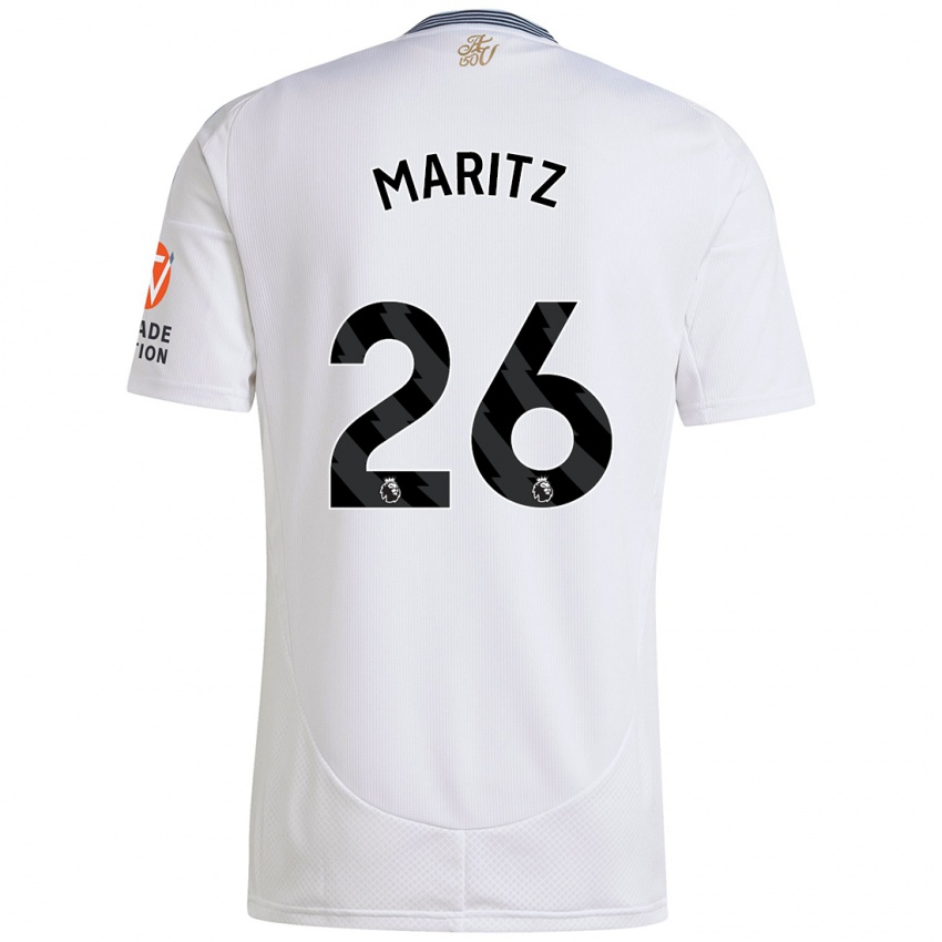 Niño Camiseta Noelle Maritz #26 Blanco 2ª Equipación 2024/25 La Camisa Perú