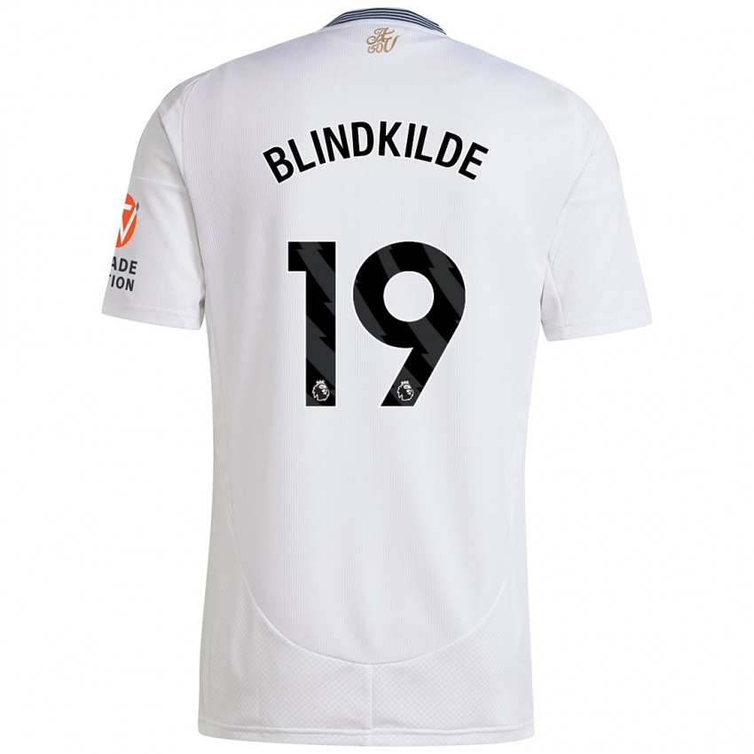 Niño Camiseta Laura Blindkilde #19 Blanco 2ª Equipación 2024/25 La Camisa Perú