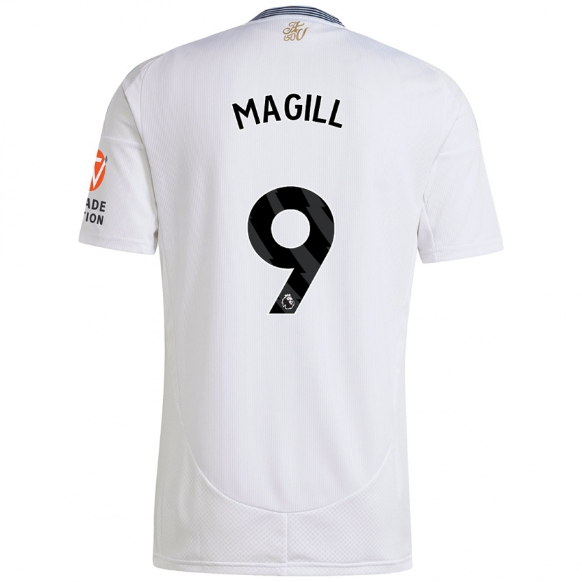 Niño Camiseta Simone Magill #9 Blanco 2ª Equipación 2024/25 La Camisa Perú