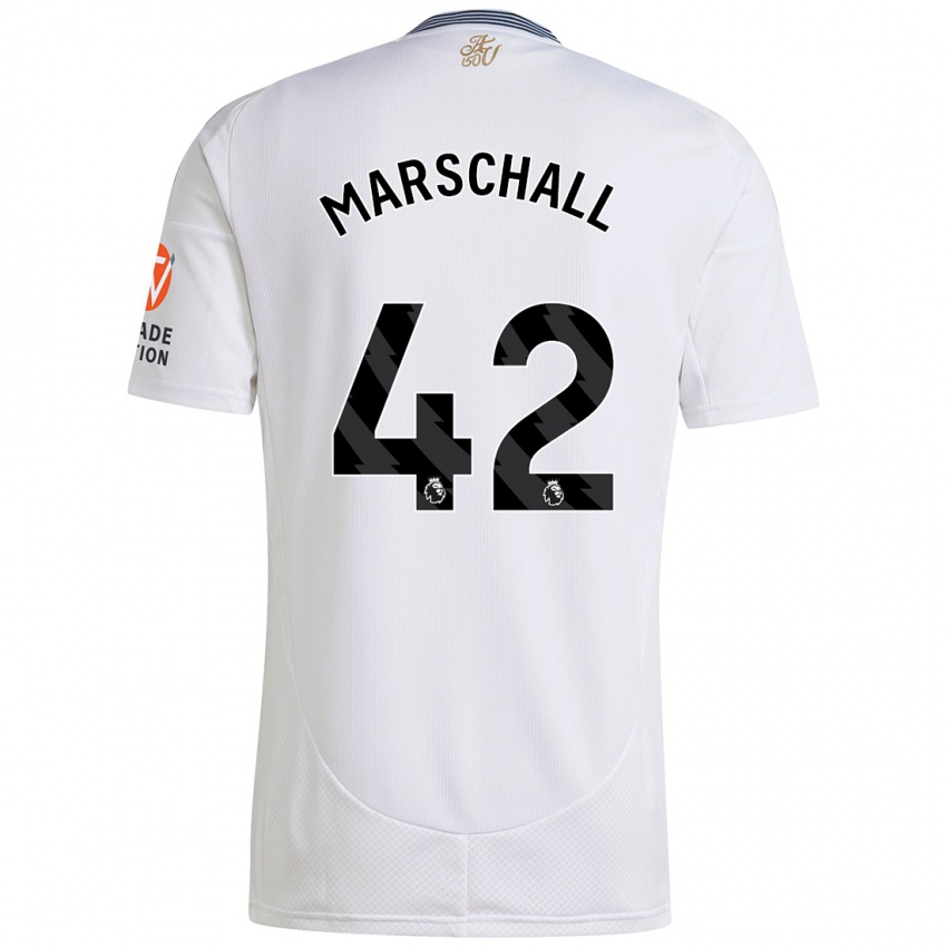 Niño Camiseta Filip Marschall #42 Blanco 2ª Equipación 2024/25 La Camisa Perú