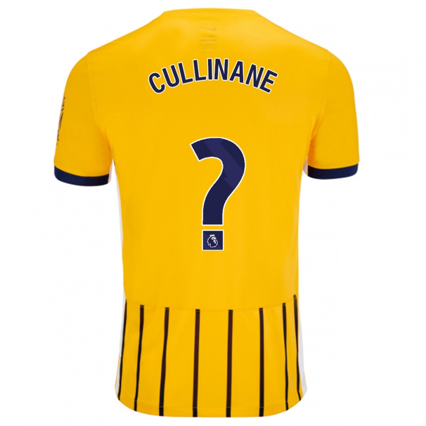 Niño Camiseta Billy-Ray Cullinane #0 Dorado Azul Rayas 2ª Equipación 2024/25 La Camisa Perú