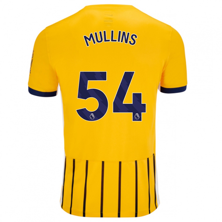 Niño Camiseta Jamie Mullins #54 Dorado Azul Rayas 2ª Equipación 2024/25 La Camisa Perú