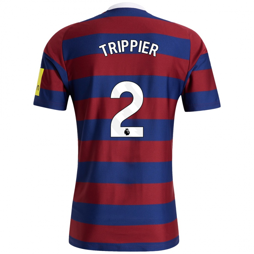 Niño Camiseta Kieran Trippier #2 Burdeos Azul Marino 2ª Equipación 2024/25 La Camisa Perú