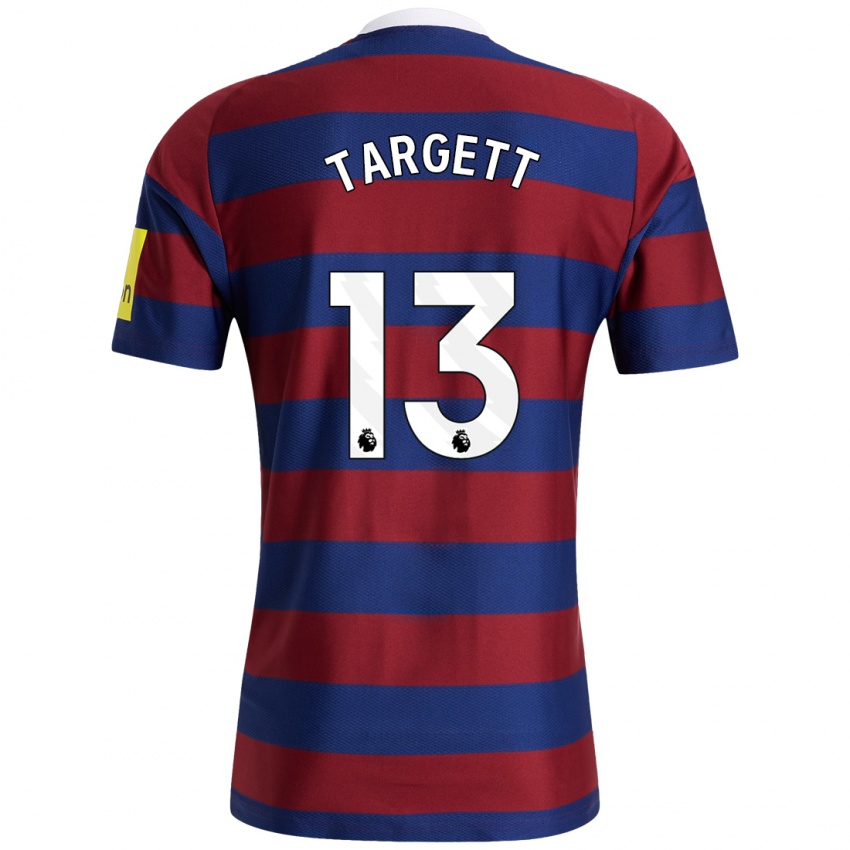 Niño Camiseta Matt Targett #13 Burdeos Azul Marino 2ª Equipación 2024/25 La Camisa Perú