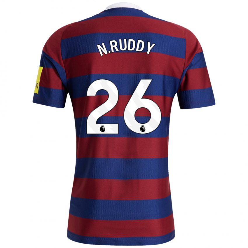 Niño Camiseta John Ruddy #26 Burdeos Azul Marino 2ª Equipación 2024/25 La Camisa Perú