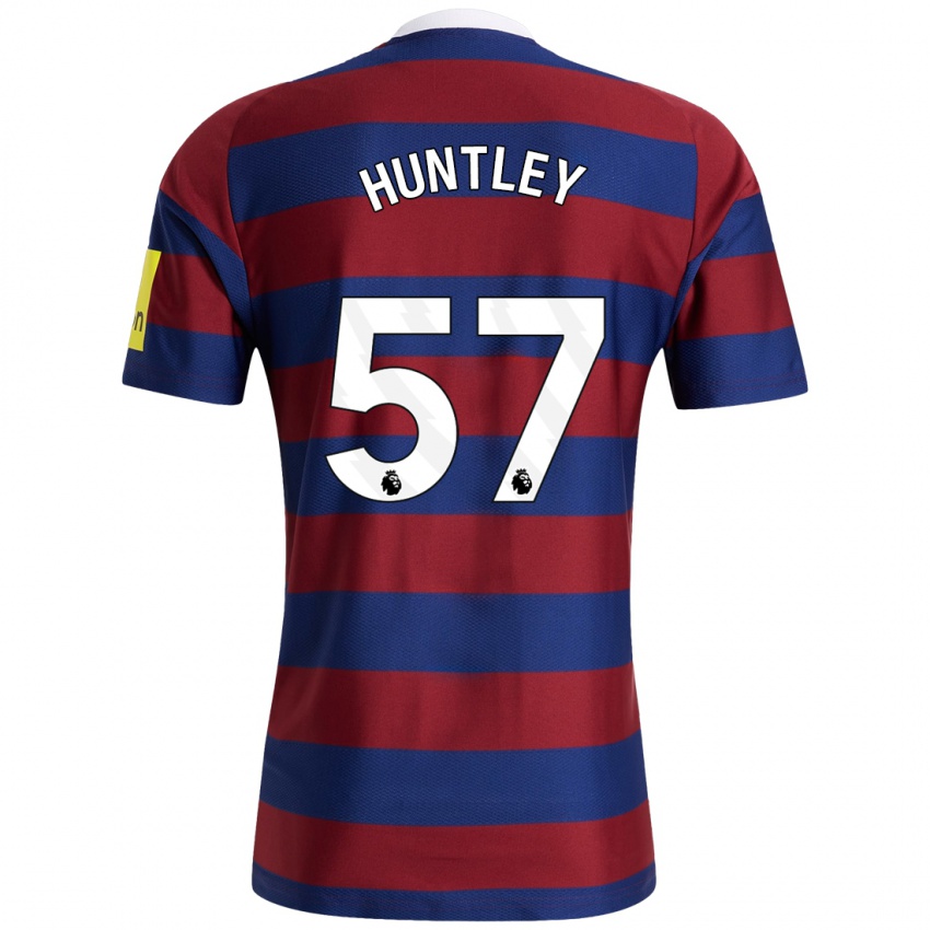 Niño Camiseta James Huntley #57 Burdeos Azul Marino 2ª Equipación 2024/25 La Camisa Perú